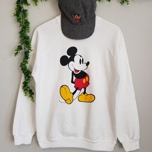 Set of Vintage Disney Mickey Mouse Crewneck & Cap